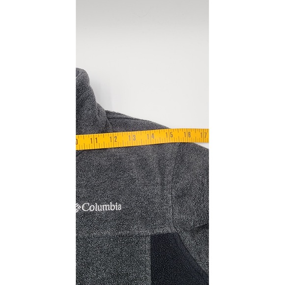 Columbia Kids Fleece Jacket Full Zip Gray Black Size L 14 16 Outdoor Warm - Picture 7 of 9